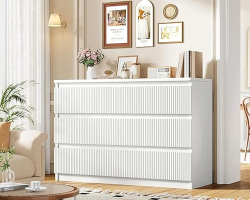 6-Drawer Fluted Dresser with Smooth-Glide Drawers