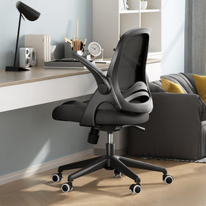 Ergonomic Office Chair with Flip-Up Armrests & Mesh Back