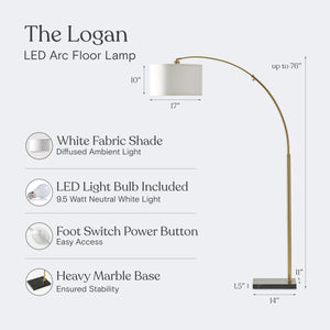 Logan Arc Floor Lamp
