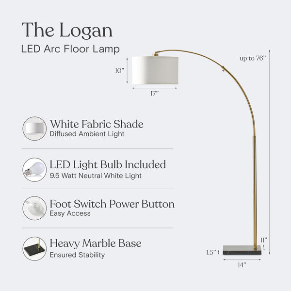 Logan Arc Floor Lamp