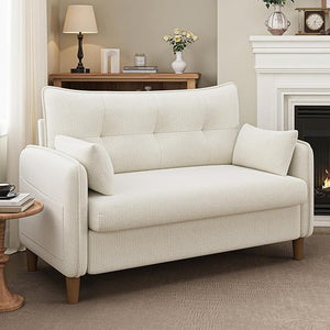 50" Tufted Loveseat Sofa for Small Spaces