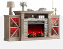 70" Electric Fireplace TV Stand – Farmhouse Entertainment Center