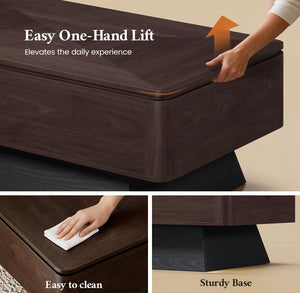 47.2" Lift Top Coffee Table with Hidden Storage