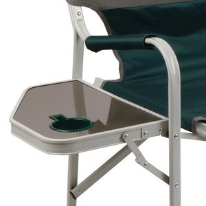 Folding Camping Chair with Side Table & Cup Holder
