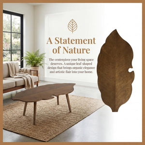 Leaf-Shape Coffee Table