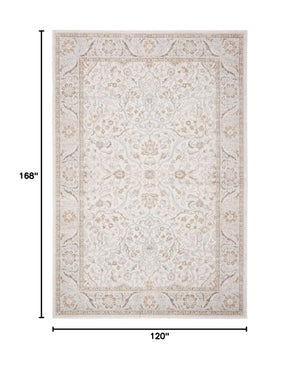 Oriental Area Rug – 11' x 15' Rectangular, Stain Resistant, Non-Shedding