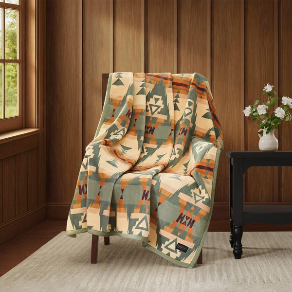 Geometric Polyester Throw Blanket 50" x 70" | Lightweight Cozy Sofa & Bed Throw