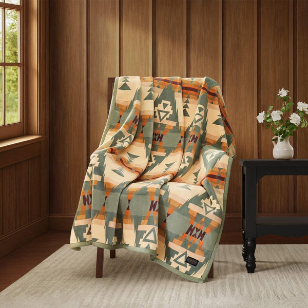Geometric Polyester Throw Blanket 50" x 70" | Lightweight Cozy Sofa & Bed Throw