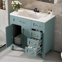 36" Bathroom Vanity with Sink, 3 Drawers & Soft-Close Doors