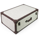 Extra Large Vintage Wooden Storage Box with Hinged Lid