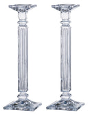 Crystal Glass Candlestick Holder 16 Inch — Set of 2