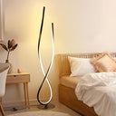 Arc Floor Lamp with Remote Control – Dimmable LED Standing Lamp