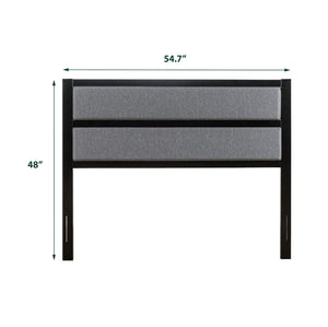 Metal Upholstered Headboard with Foam Padding