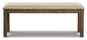 Upholstered Dining Bench with Nailhead Trim