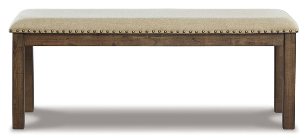 Upholstered Dining Bench with Nailhead Trim