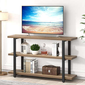 3-Tier Console Table with Storage Shelves – 47 Inch Entryway Sofa Table