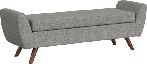 Modern Storage Bench with Wood Legs