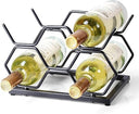 Countertop Wine Rack – 5 Bottle Metal Wine Holder Stand