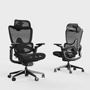 Ergonomic Mesh Office Chair with 3D Lumbar Support, 5D Armrests & 4D Headrest