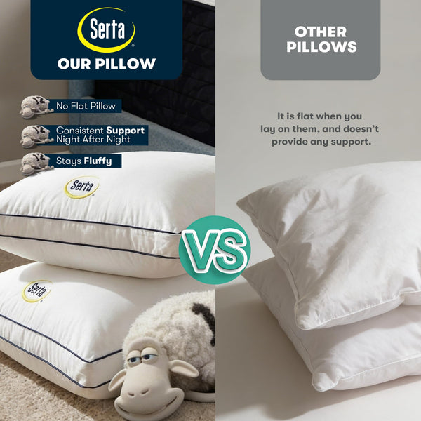 Hotel Collection Bed Pillows – Down Alternative, Set of 2