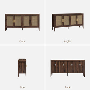58.5" TV Stand with Storage & 4 Doors