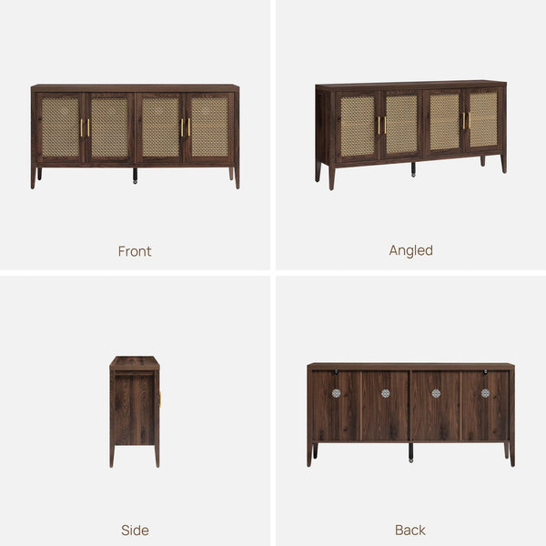 58.5" TV Stand with Storage & 4 Doors