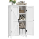 Farmhouse Storage Cabinet with Barn Doors and Adjustable Shelves