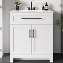 30" Freestanding Bathroom Vanity with Integrated Ceramic Sink