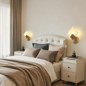 Natural Marble Wall Sconces – Hardwired Modern Wall Light