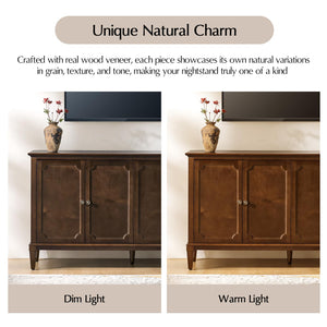 Mid-Century Modern Sideboard Cabinet with 4-Door Storage