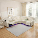Power Reclining Sectional Sofa with LED & Wireless Charging