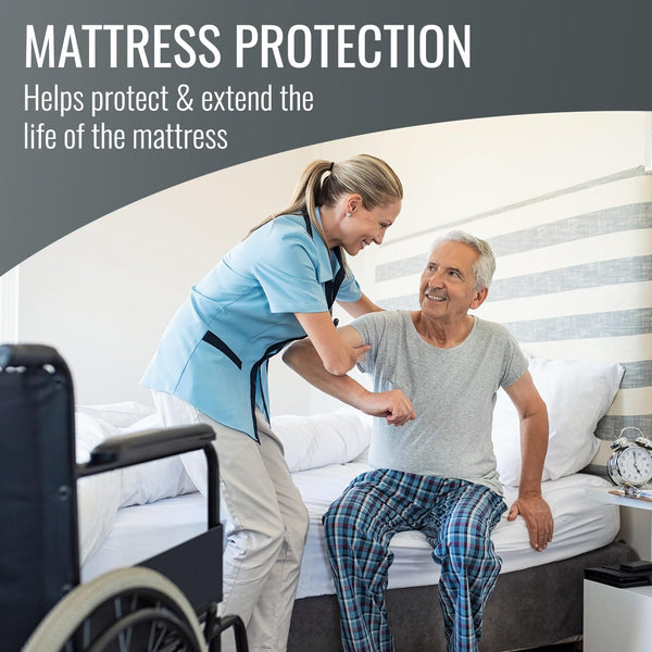 Waterproof Mattress Protector – Fitted & Zippered, Full & King, Pack of 24