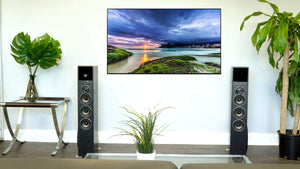 Powered Home Theater Tower Speaker System with 10" Subwoofers & Karaoke