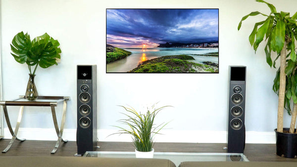 Powered Home Theater Tower Speaker System with 10" Subwoofers & Karaoke
