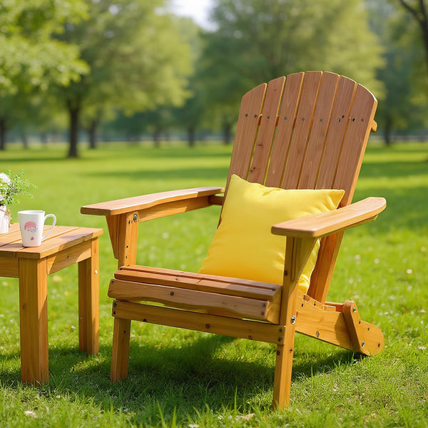 Folding Adirondack Chair – Solid Fir Wood, Outdoor