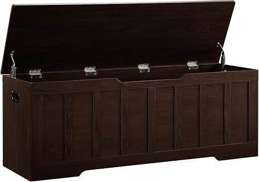 Large Storage Chest Bench with Safety Hinges