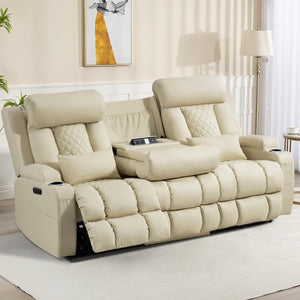 Zero Wall Hugger Power Reclining Sofa Set with Adjustable Headrest