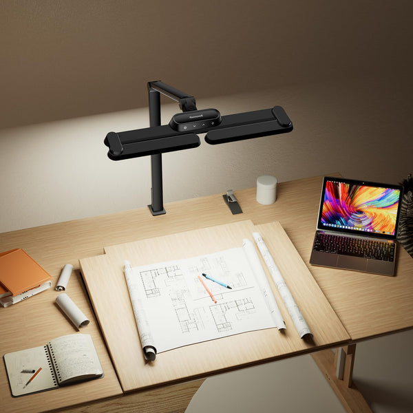 LED Desk Lamp with Clamp – 22W Adjustable Task Light for Home Office