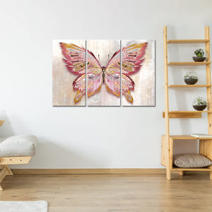 Butterfly Canvas Wall Art – 3-Panel Set