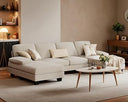 U-Shaped Sectional Sofa with Double Chaise & Memory Foam