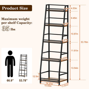 5-Tier Trapezoid Wine & Liquor Rack
