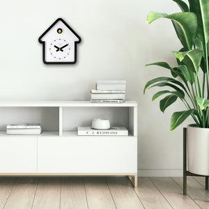 Modern Wooden House Cuckoo Wall Clock