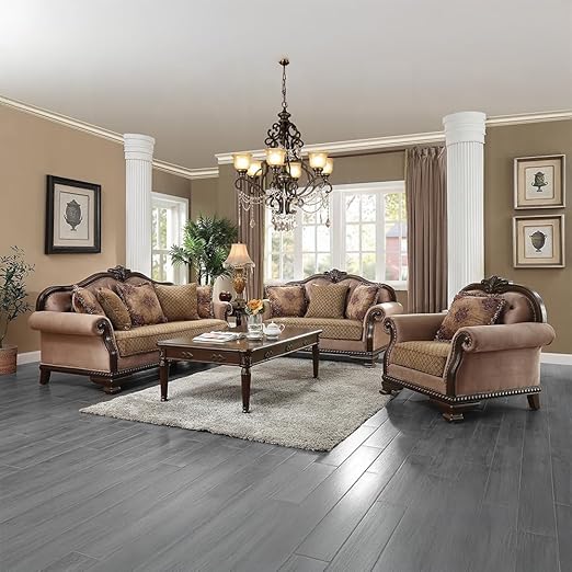 4-Piece Living Room Set – Sofa, Loveseat, Chair & Coffee Table