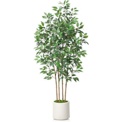 Artificial Ficus Tree with Ceramic Planter