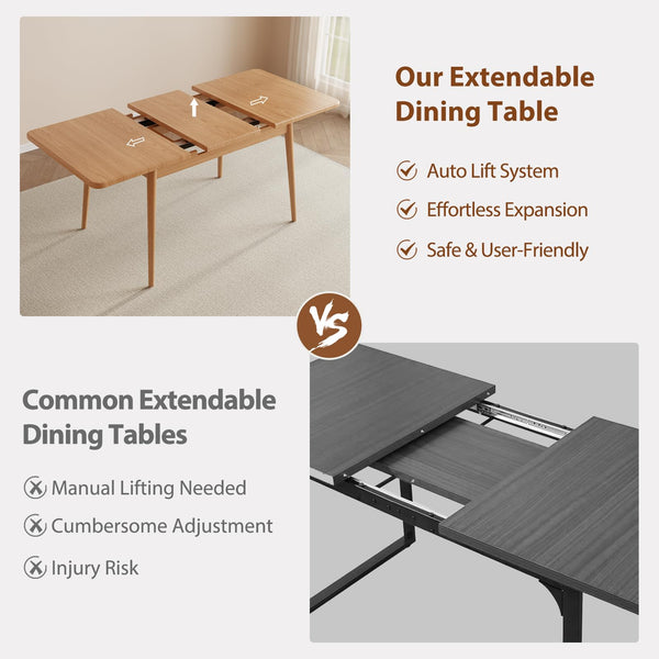 Solid Wood Extendable Dining Table
