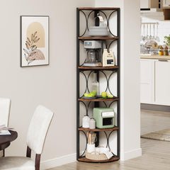 6-Tier Corner Shelf, 67" Tall