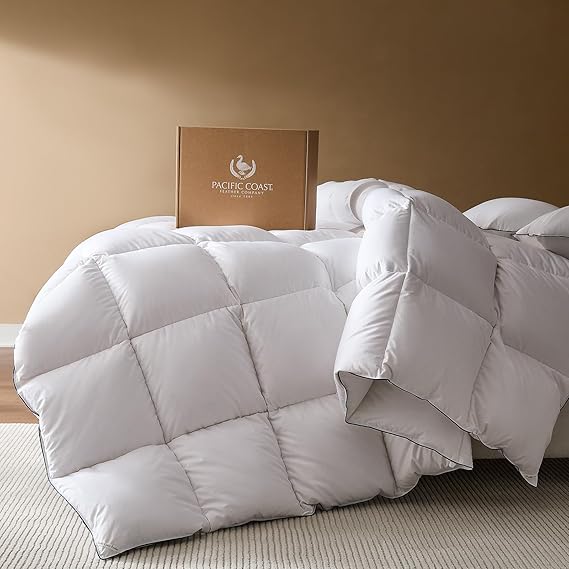 White Goose Down Comforter – All Season Duvet Insert