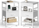 Nightstands Set of 2 with Charging Station