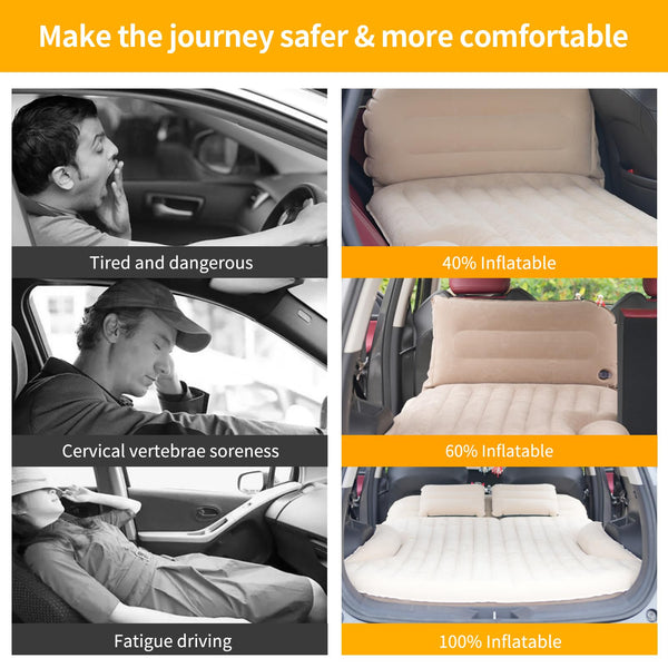 SUV Inflatable Air Mattress with Pump & 2 Pillows
