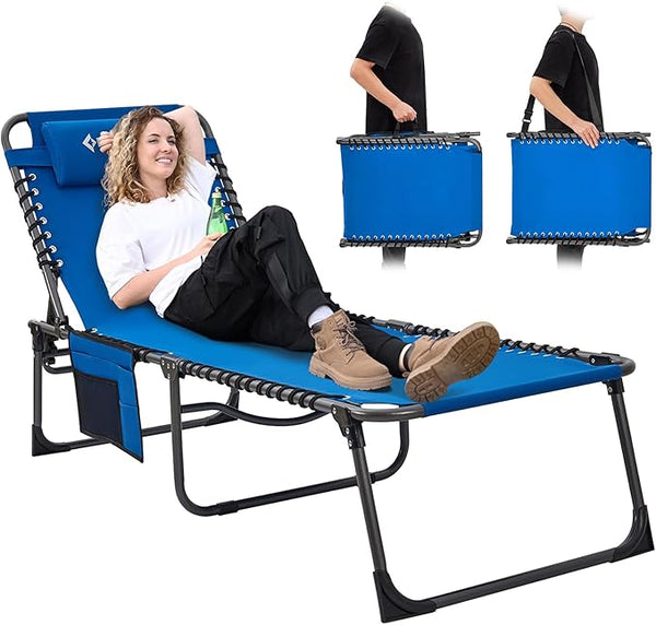 Folding Outdoor Chaise Lounge Chair